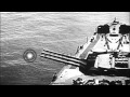 U.S. naval heavy gunfire supporting invasion of Okinawa, Japan, during world War ...HD Stock Footage