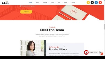 Printify - Printing Company WordPress Theme colors printing Build Website