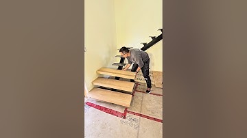 Mono Stringer stairs  assembly #home #transformyourhome #construction #diy #interiordesign #reno
