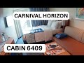 Carnival Horizon Cabin 6409 Category 8B Balcony Stateroom Carnival Horizon Cabin 6409 Category 8B Balcony Stateroom