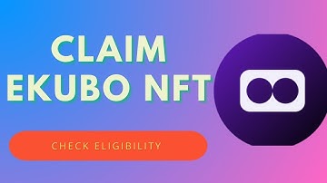 How To Claim Ekubo Nft | Claim Ekubo Nft | #starknet, #airdrop , crypto