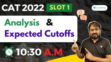 CAT 2022 - SLOT 1 - Paper Overview, Cutoff & Questions | Complete Analysis | Answer Key | Ronak Shah