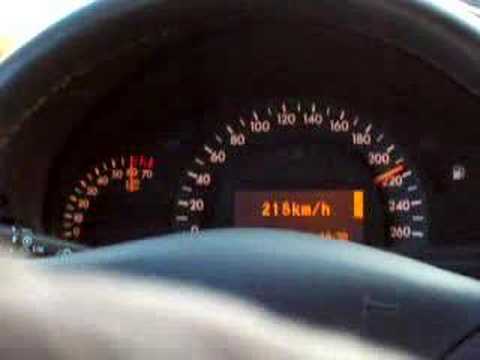 Mercedes Benz C320 Top Speed 0 - 258km.h