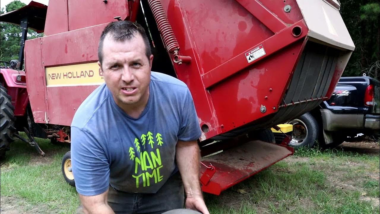 New Holland 660 Baler Belt Splice Replacement YouTube