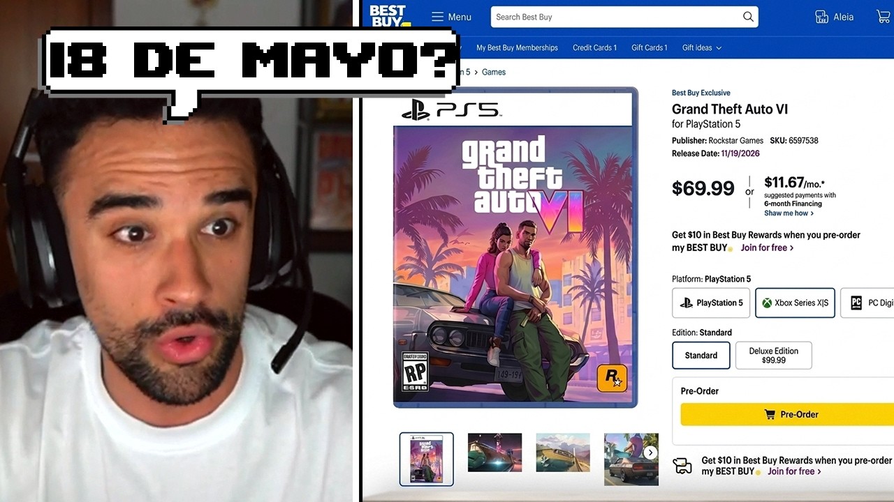 IlloJuan Reacciona al LEAK de Best Buy sobre GTA 6 y al Trailer 3 el 18 de mayo