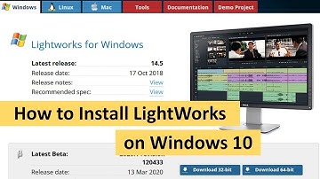 How to Download  and Install  Lightworks Video Editing Software for Windows 7,8 and 10