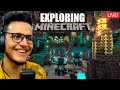 Exploring ancient city in minecraft