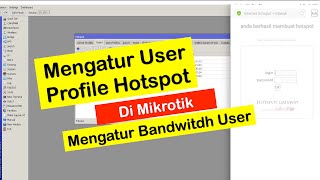 Cara Mengatur User Profile di Hotspot Mikrotik (setting Profil, Bandwitdh, cookies dan login trial)