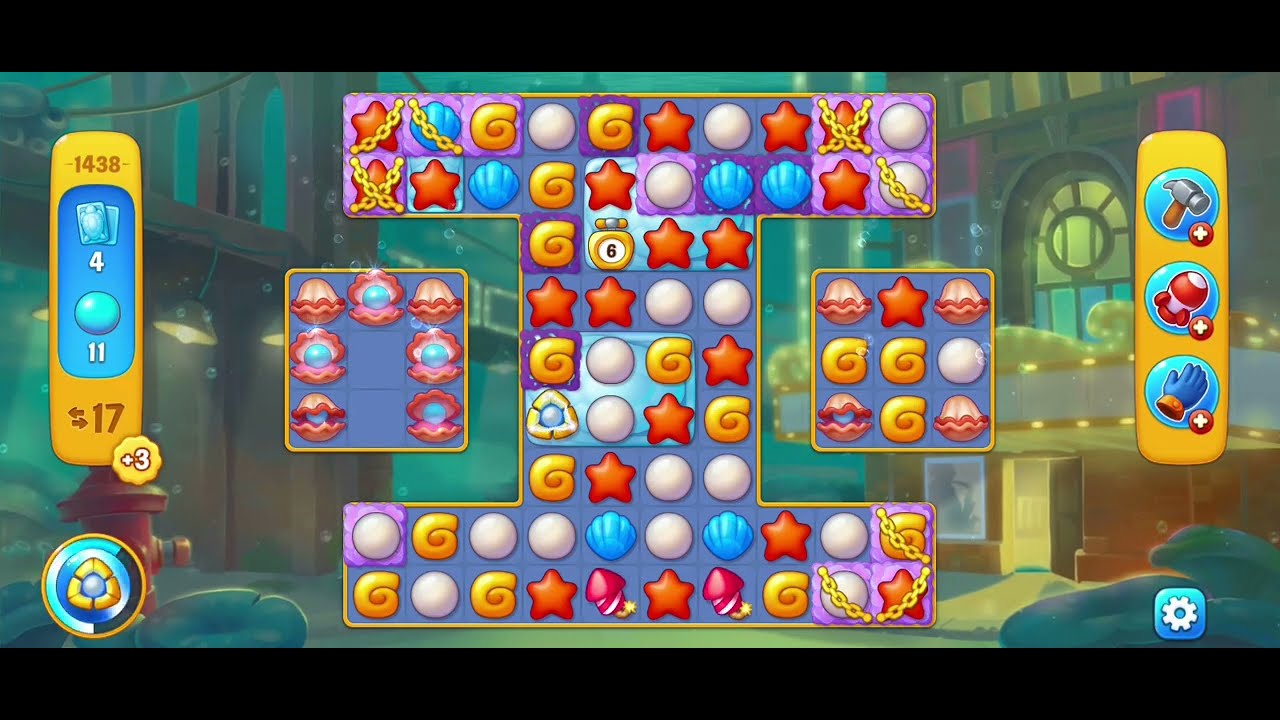Fishdom gameplay level 1438 fail - YouTube