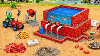 DIY Mini Truck Builds Bricks Water Tank | Creative Home Model Construction Science Project
