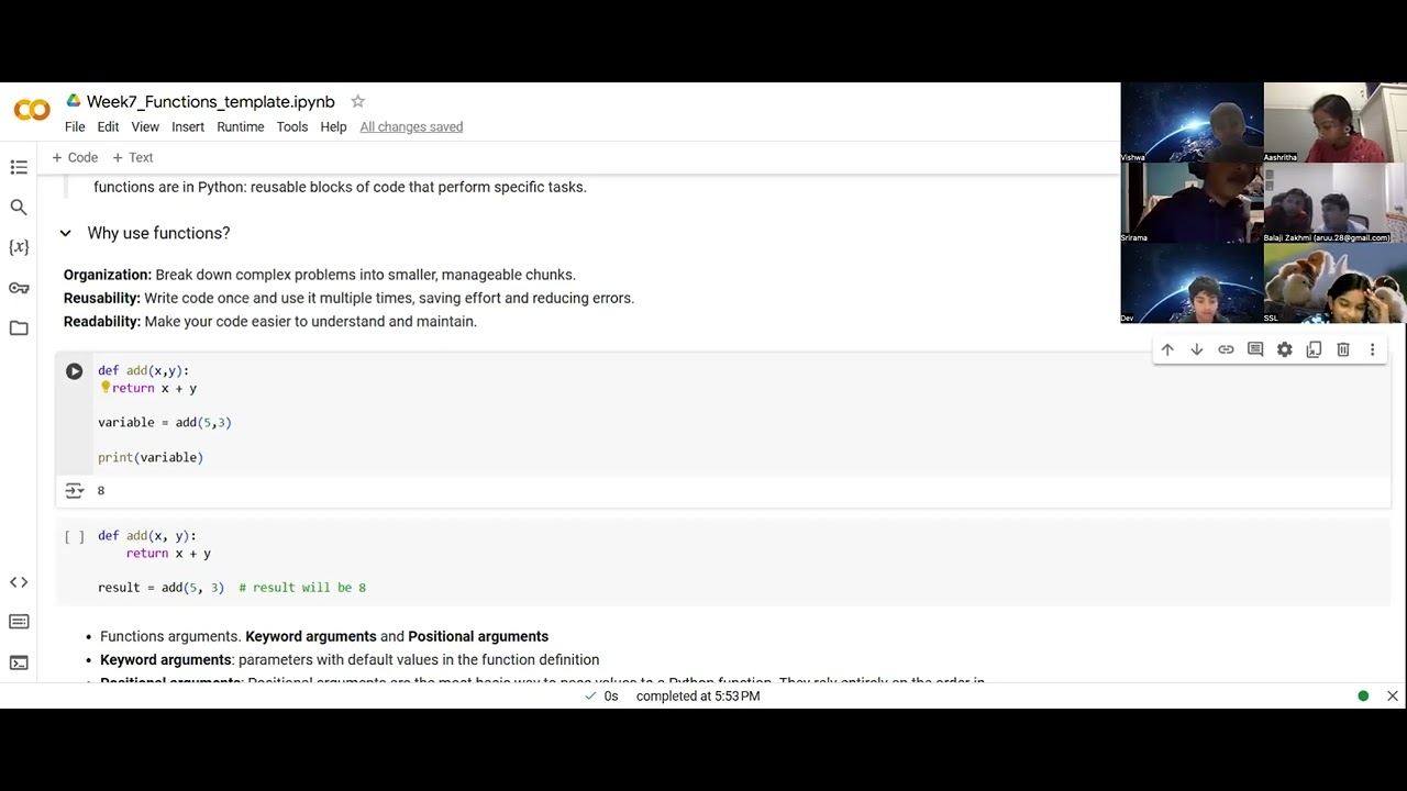 Week 7 Python Functions - YouTube
