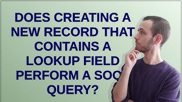 Salesforce: Does creating a new record that contains a lookup field perform a SOQL query?