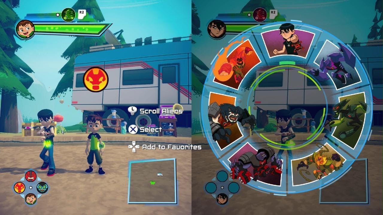 Ben 10: Power Trip side by side