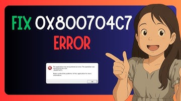 QUICK FIX For "0x800704c7 Windows 11 Fall Creator Update Error"