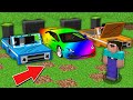 Minecraft NOOB vs PRO: NOOB FOUND SUPER RAINBOW CAR IN THIS SECRET LANDFILL Challenge 100% trolling
