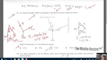 AS Physics 9702/11 Oct/Nov 2019 Q.13-15