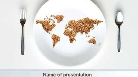 World Wide Food Market PowerPoint Template by PoweredTemplate.com