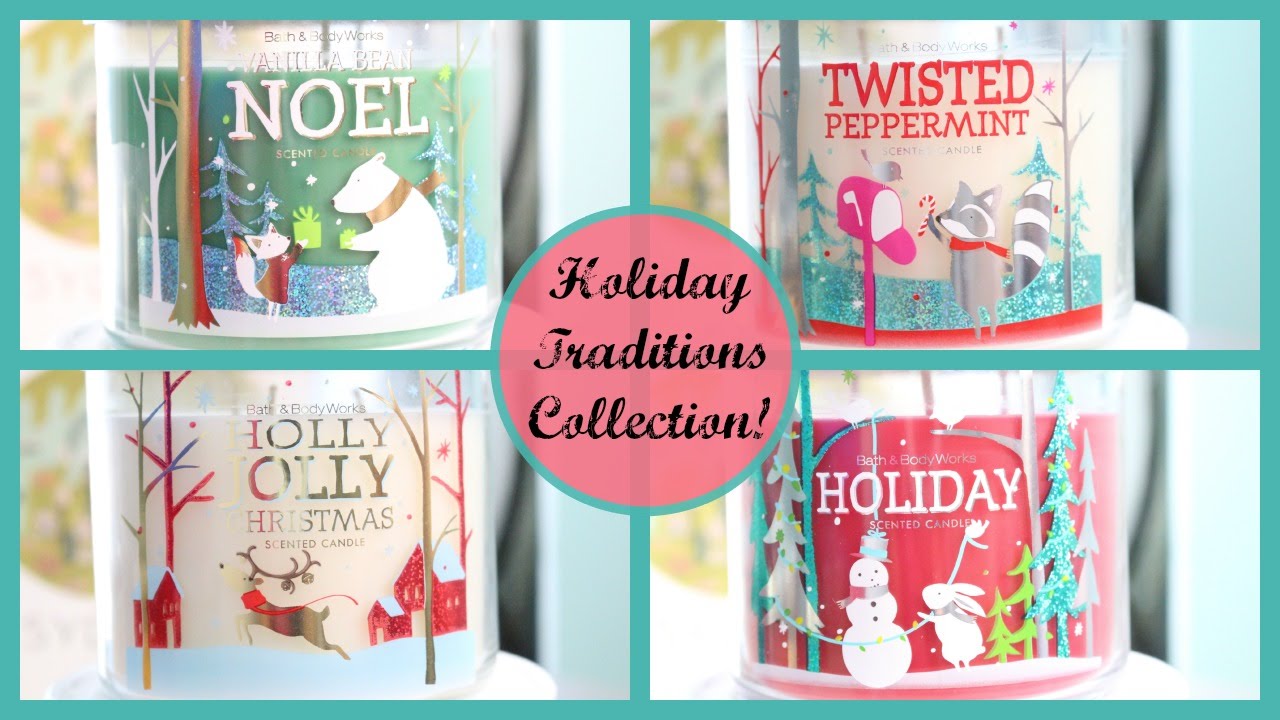 Bath Body Works Holiday Traditions Christmas Candles Part 4