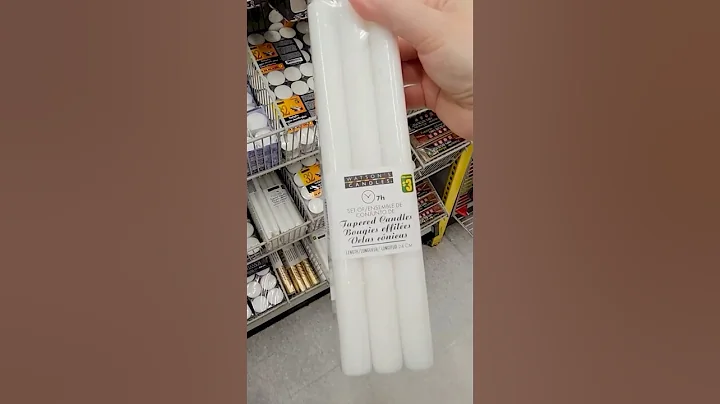 Grab dollar store candles for the cutest Halloween DIY decor project! 👻 #halloweendecor