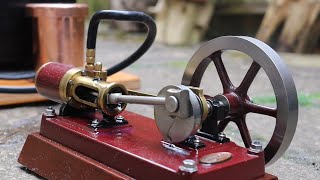 MY COTSWOLD HERITAGE PERSEUS STEAM ENGINE RUNNING ON STEAM