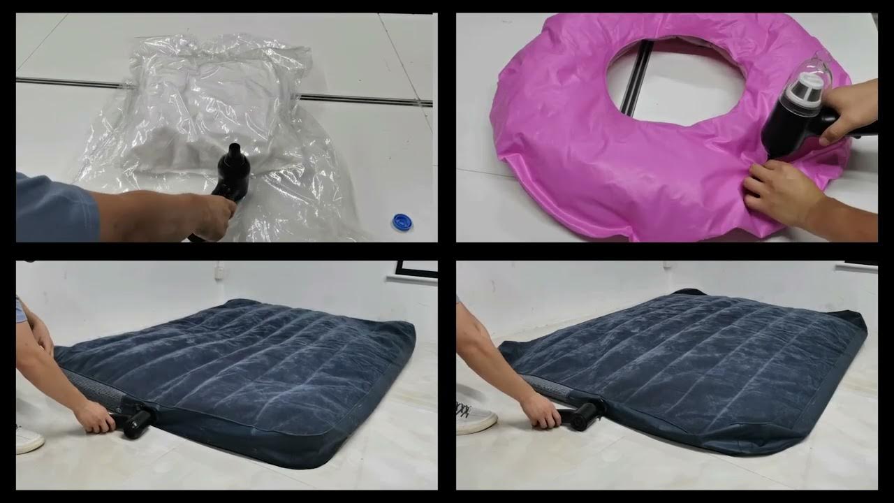 How to inflate INTEX air bed with our VC16 air pump, also a vacumm