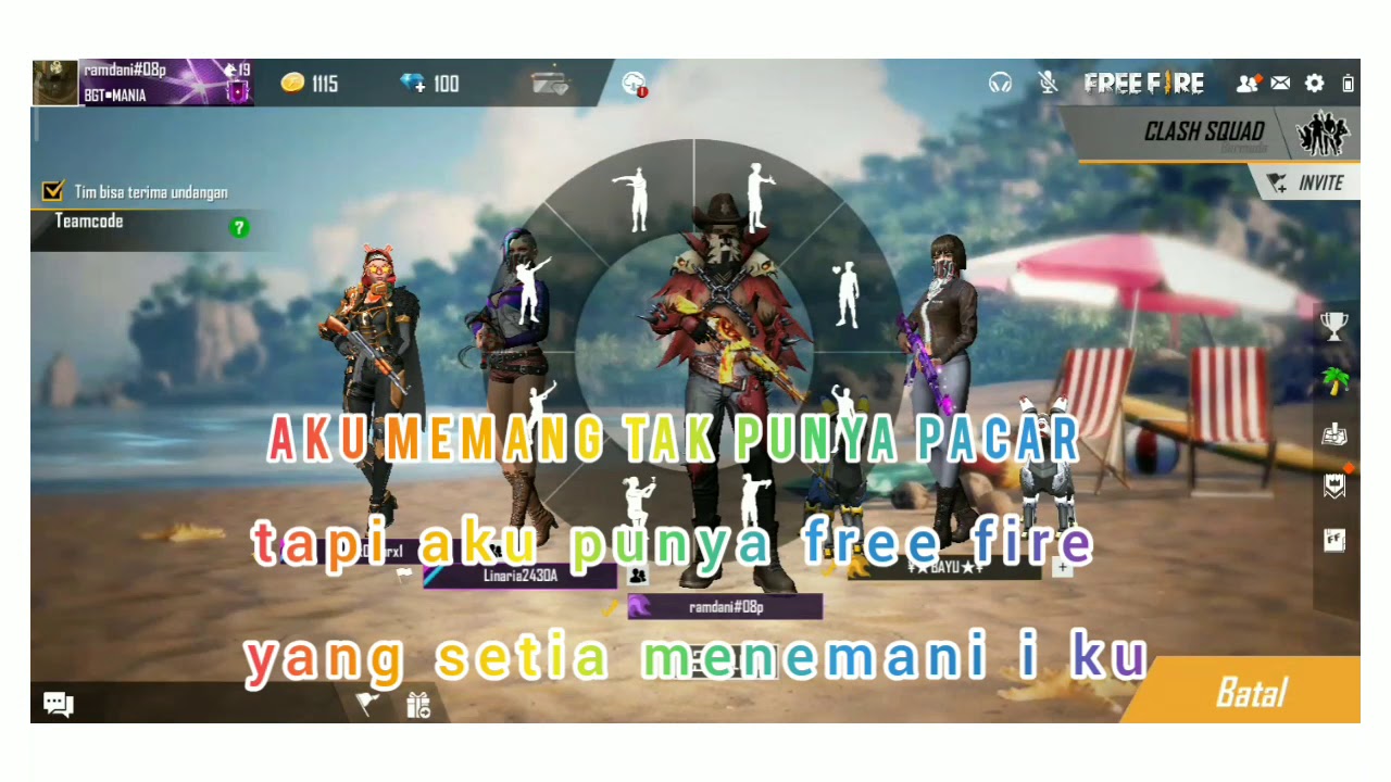  Kata  kata  buat gamers  free fire yang sedang jomblo YouTube