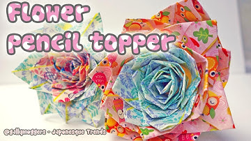 DIY Duct Tape Flower Pencil Topper Tutorial - How To