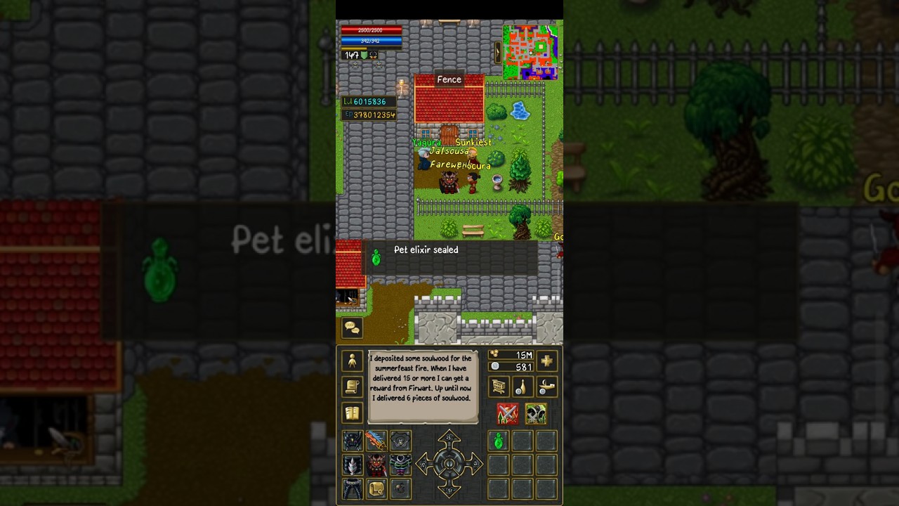 TibiaME - Exchanging Tokens for Item Pet Elixir Sealed / Summerfeast Event