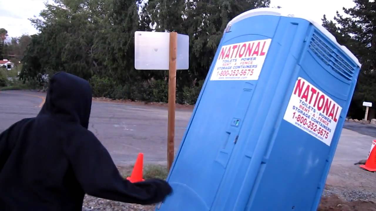 Portapotty Tipping! YouTube