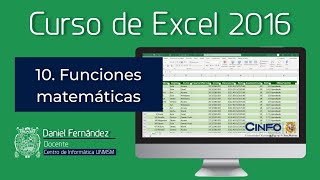 Funciones matemáticas en Excel