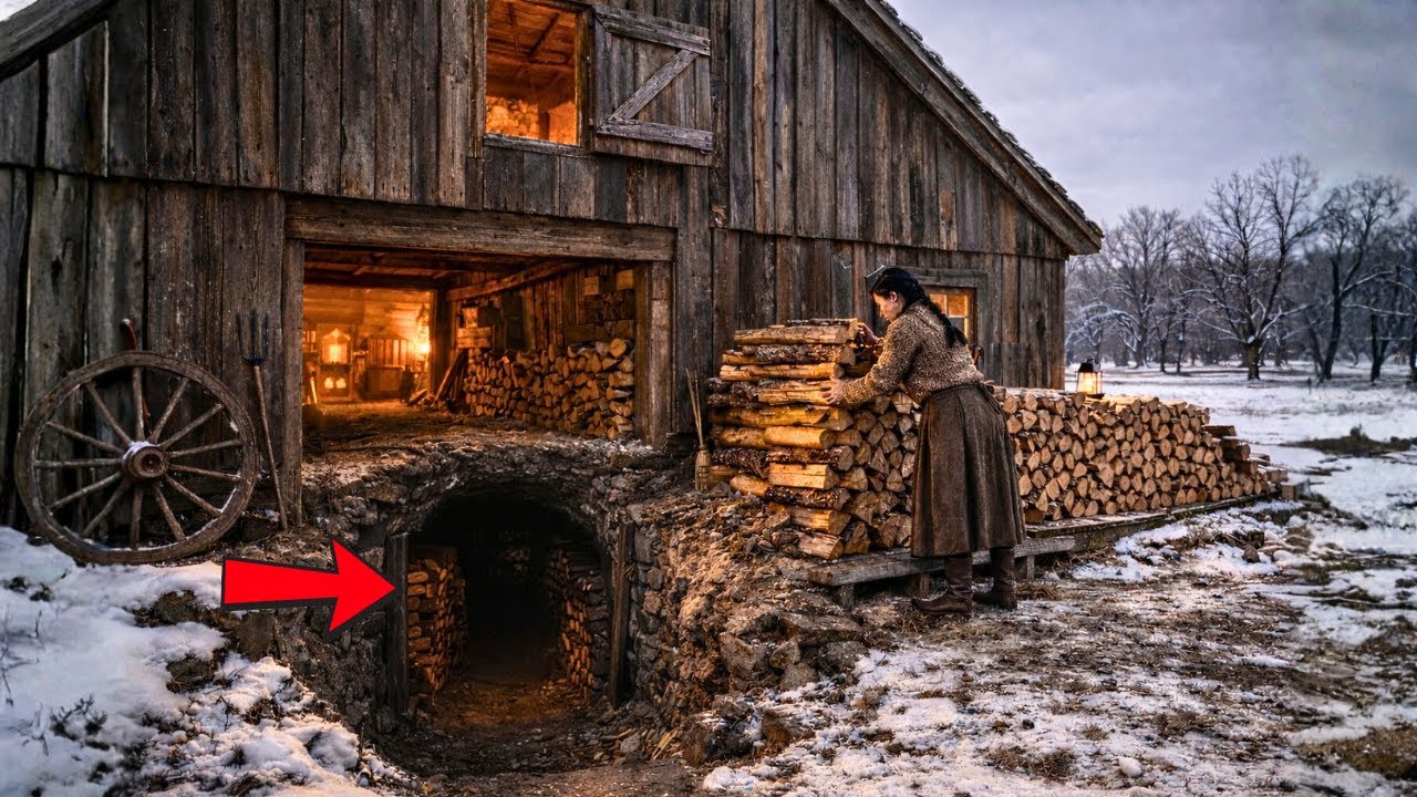 Neighbors Laughed When She Dug a Tunnel Under Her Barn — Until Her Firewood Stayed Dry All Winter
