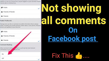 most relevent comment showing | not showing all comments on facebook post | fix issue