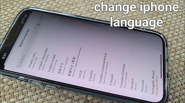 How to change your Apple iPhone language from Chinese to English or any other language iOS17 15 14