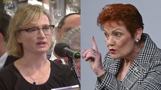 ‘Don’t come near me’: Pauline Hanson rips into ‘trashy’ journalist over ‘constant’ attacks