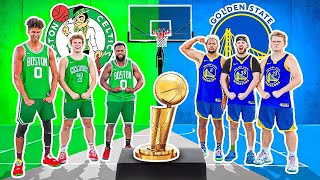 Celtics vs Warriors NBA FINALS Basketball Challenges!