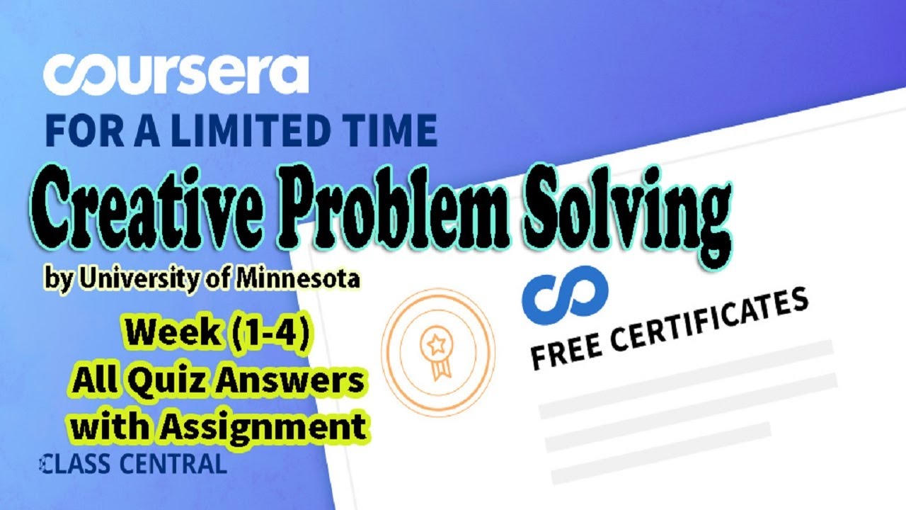 creative problem solving coursera answers