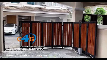 Turning Sliding Gate | Slide Folding Gate | Space Saving Gate Design Idea's