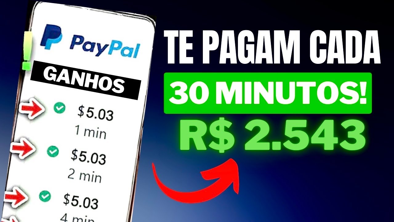 [Te paga a cada minuto] R$ 3,500 por mês – site novo (como ganhar dinheiro na internet