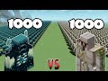 1000 Wardens Vs 1000 Iron Golems | Minecraft |