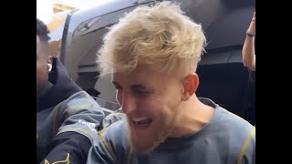 Andre Berto with Jake Paul and Evander Holyfield BEHIND THE SCENE IN ATLANTA | esnews boxing