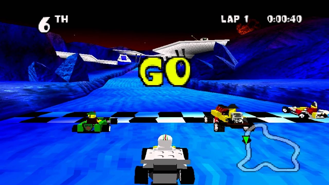 Lego Racers Gameplay Circuit Race (Playstation,PSX,PS1) - YouTube
