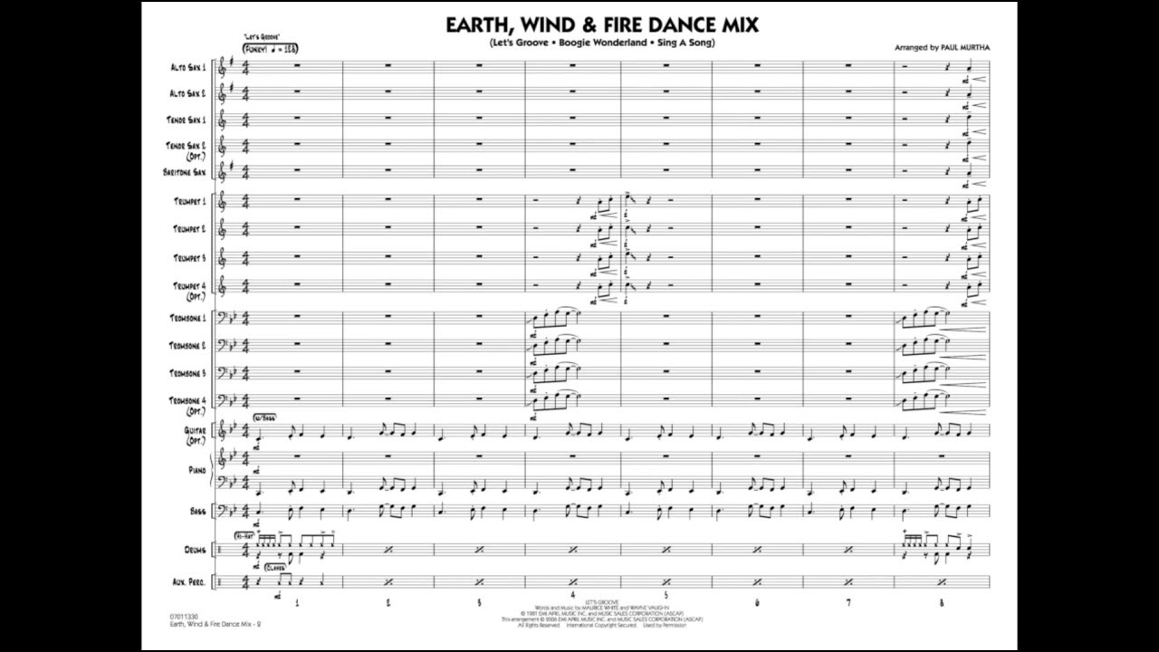 Earth Wind And Fire Horn Charts