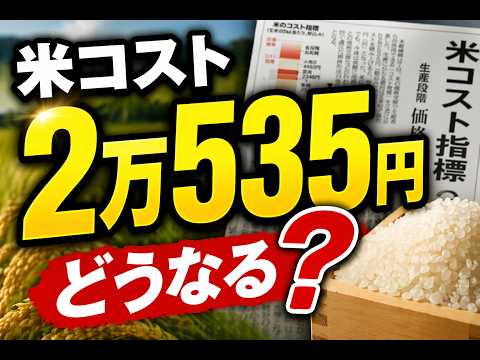 The shock of a cost indicator of 20,535 yen directly impacts US