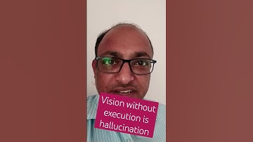 Vision without execution is hallucination