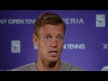 Sony Open Tennis Interview with Berdych 3-27