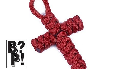 Make a Paracord Cross - Snake Knot Method - BoredParacord.com