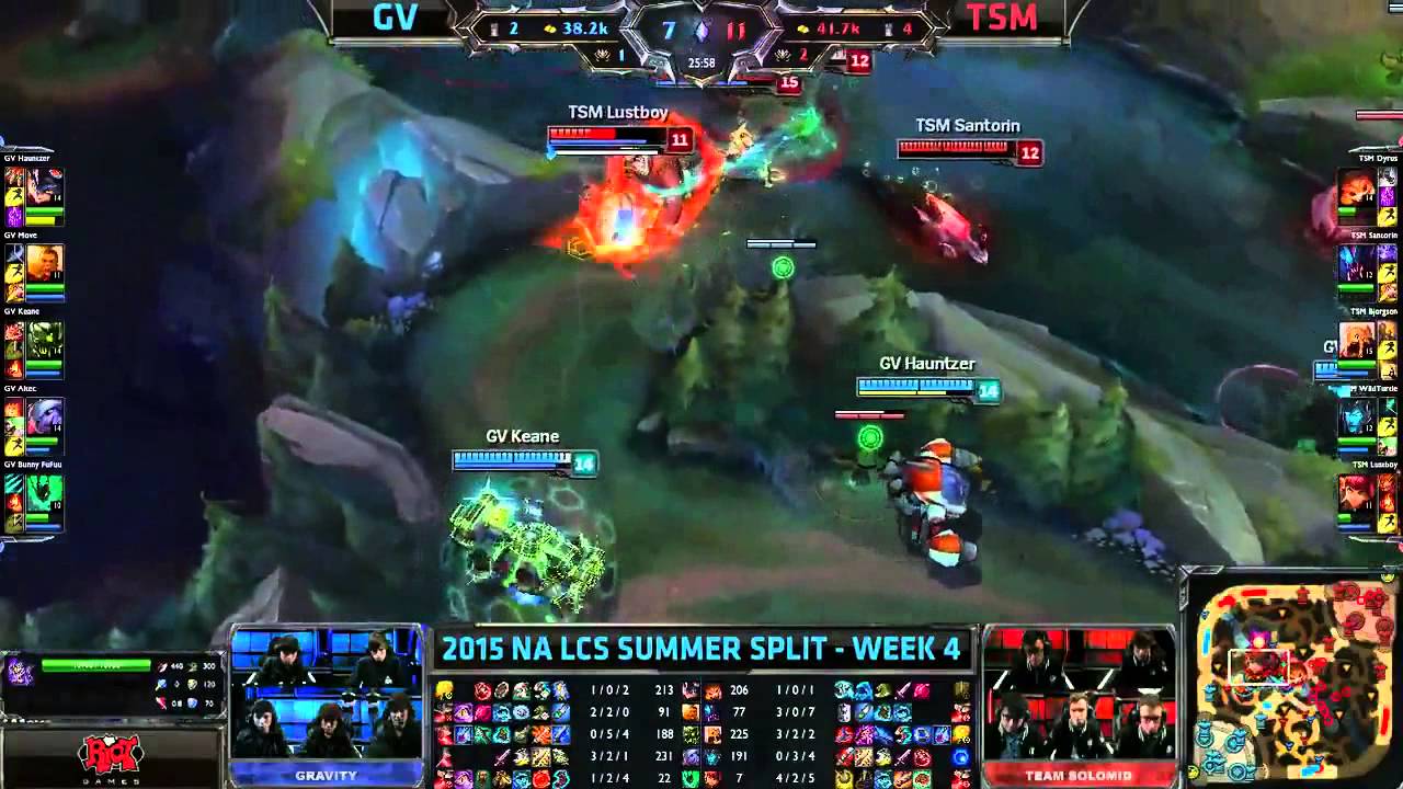 GV vs TSM NA LCS Championship series Summer Split 2015 W4D2 Gravity vs Team Solomid Game Highlights