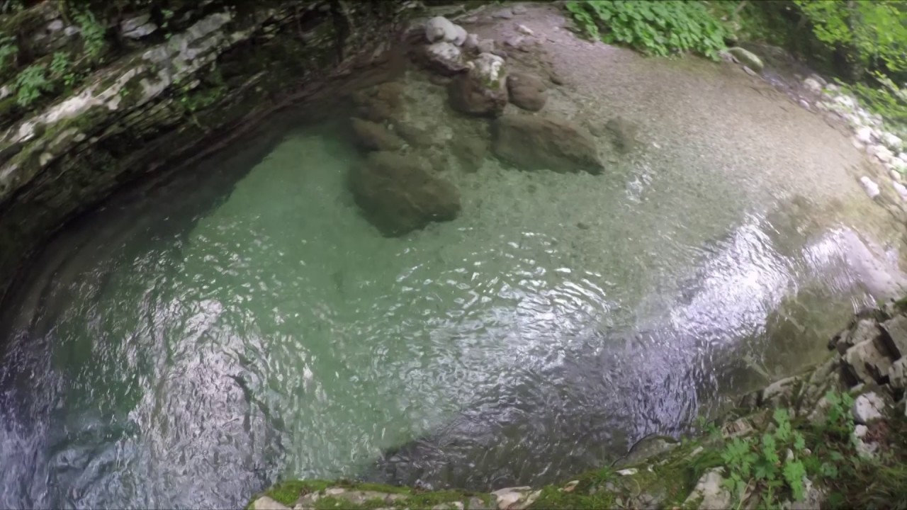 Slap Kozjak,reka Soča,Kobarid,Slovenia (Waterfall Kozjak-Soča river ...