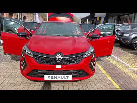 BRAND NEW 2024 RENAULT CLIO TECHNO 1.0 Tce PETROL MANUAL in FLAME RED @ Renault Croydon