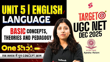 UGC NET English Unit 5 | Language: Basic Concepts, Theories & Pedagogy UGC NET English By Ayesha